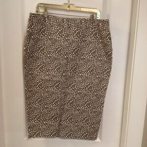 Stylish Animal Print Pencil Skirt